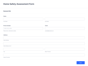 Home Safety Assessment Form Template