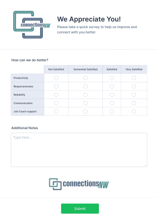 Homeschooling Customer Feedback Form Template