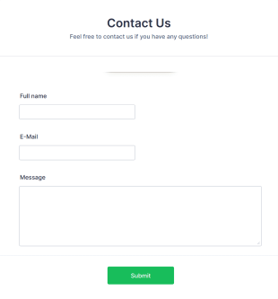 Trade Show Contact Form Template