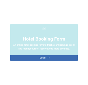 Hotel Booking Form Template
