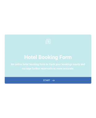 Hotel Booking Form Template