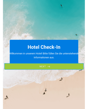 Hotel Check In Formular