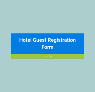 Hotel Guest Registration Form Template