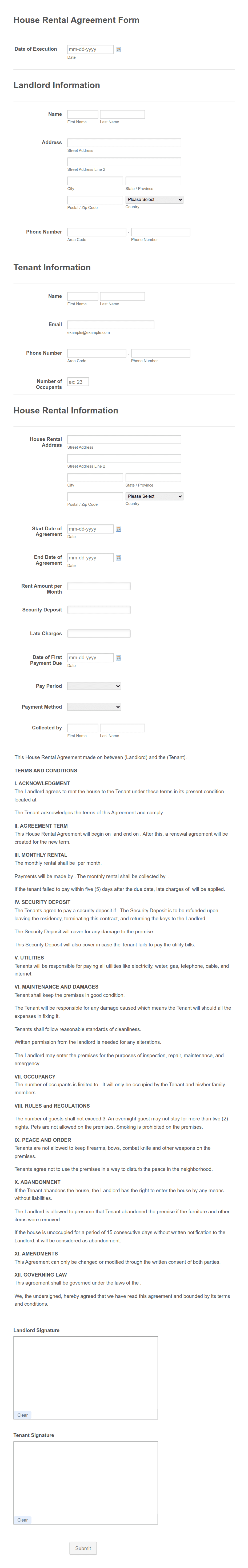 House Rental Lease Agreement Template Form Template | Jotform house-rental-lease-agreement-template-form-template-jotform