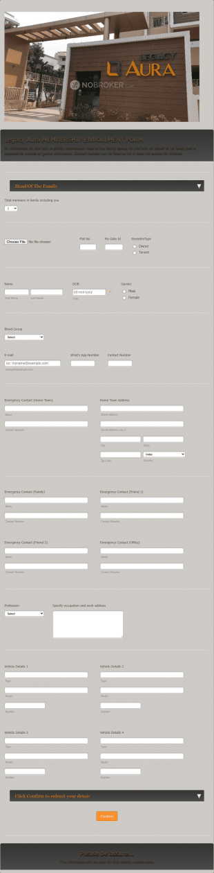 Housing Society Membership Form