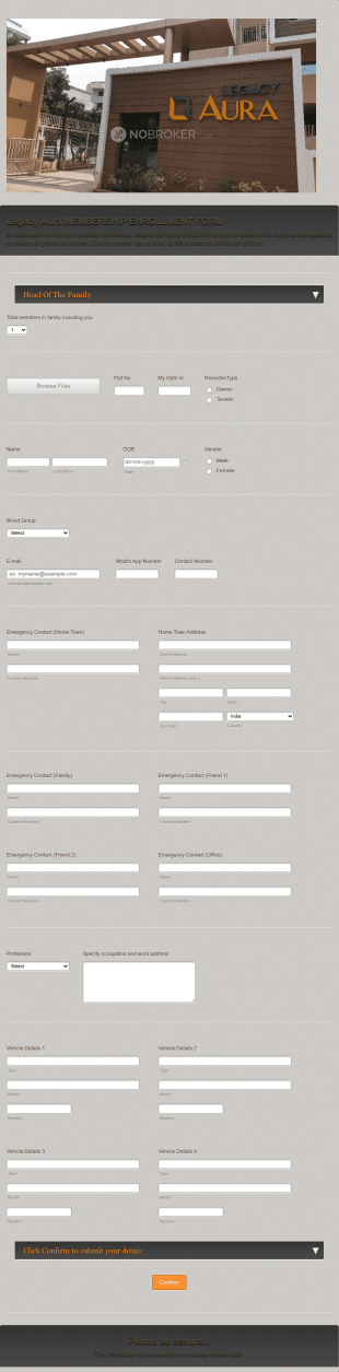 Housing Society Membership Form