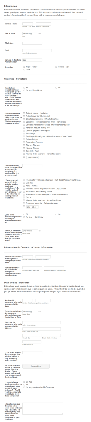 HR Reporte De Sintomas COVID 19