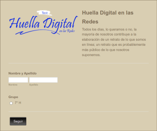 Huellas Digitales En Las Redes Form Template
