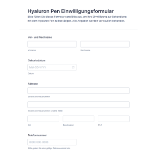 Hyaluron Pen Einwilligungsformular