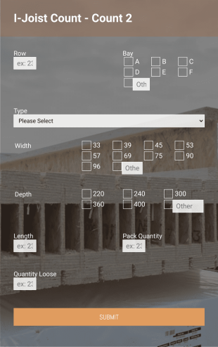 I Joist Count 2 Template Form Template