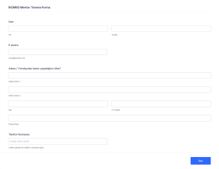 İAÜMED Mentor Tanıma Form Şablonu