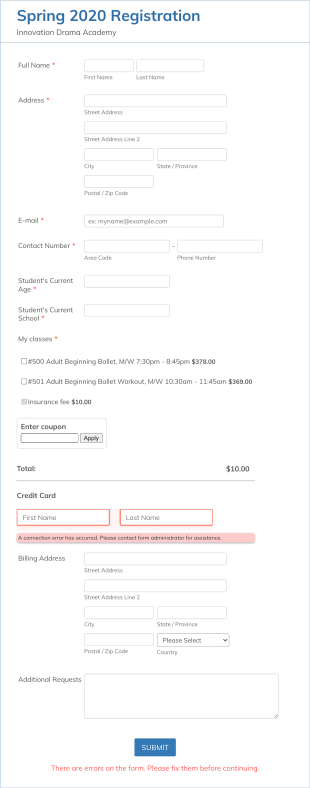 IDA Moana Jr. Musical Production Registration Form Template