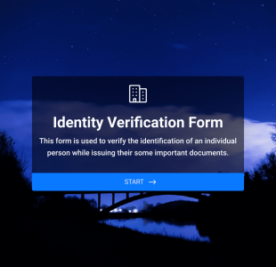Identity Verification Form Template
