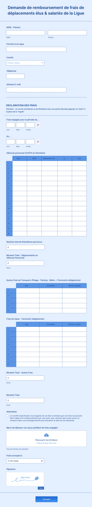 Idf Note De Frais