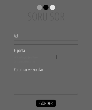İletişim Form Template