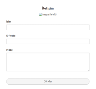 İletişim Formu Sade Tema Form Şablonu