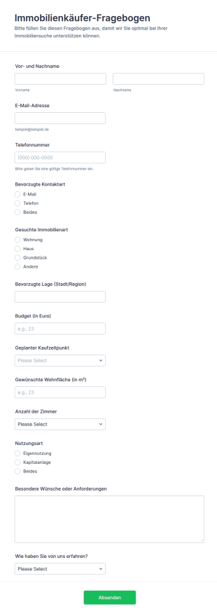 Immobilienkauf Umfrage