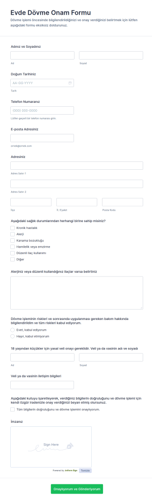 İmza Onay Formu ✍️🎨 Form Şablonu