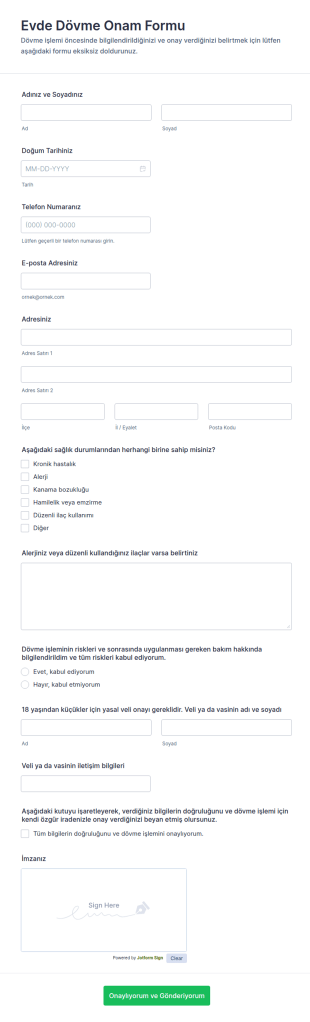 İmza Onay Formu ✍️🎨 Form Şablonu