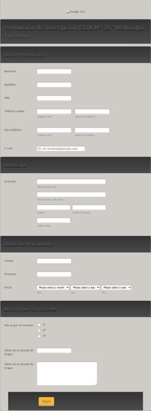 INCRIPCION 2021 ESJA Nº 25 "Atahualpa Yupanqui"