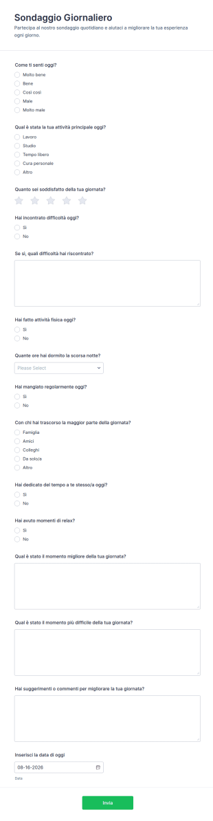 Indagine Giornaliera