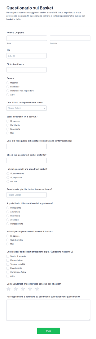 Indagine Sulla Pallacanestro