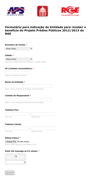 Spanish Public Works Request Form Template