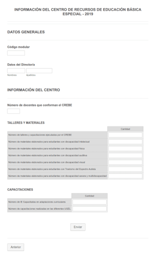 Información De Centro De Recursos De Educación Básica Especial