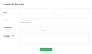 Informatie Aanvraagformulier Form Template