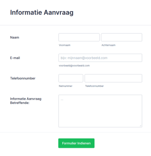 Informatie Aanvraagformulier