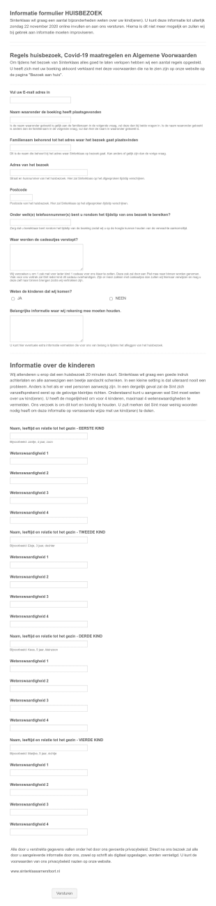 Informatie Formulier HUISBEZOEK