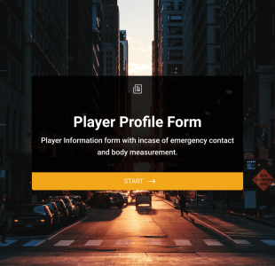 Informations Sur Les Joueurs Form Template