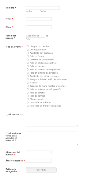 Informe De Accidentes E Incidentes Vehiculares