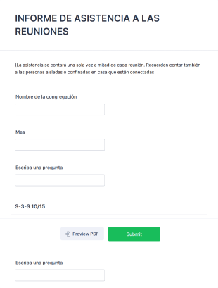 Informe De Asistencia A Las Reuniones