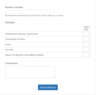 Informe De Predicación