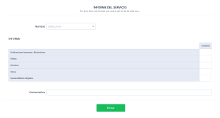Informe Del Servicio