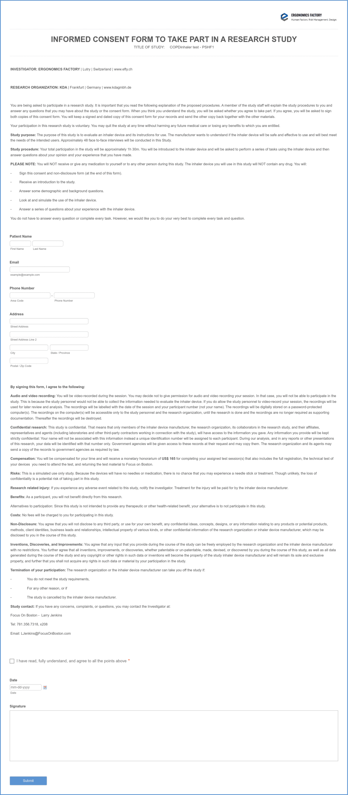 Informed Consent Form Template | Jotform