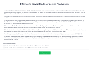 Informierte Einverständniserklärung Psychologie Form Template