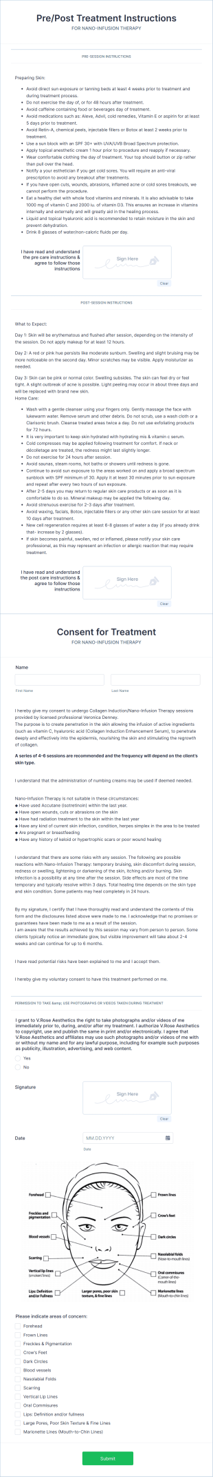 Infusion Therapy Form Template