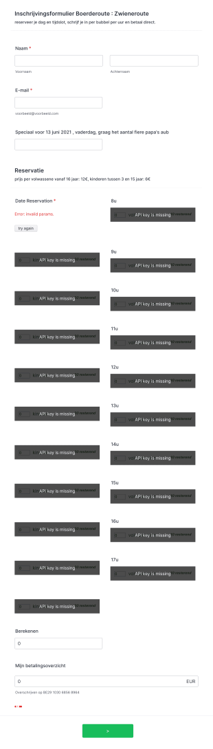Inschrijving Boerderoute: Zwieneroute