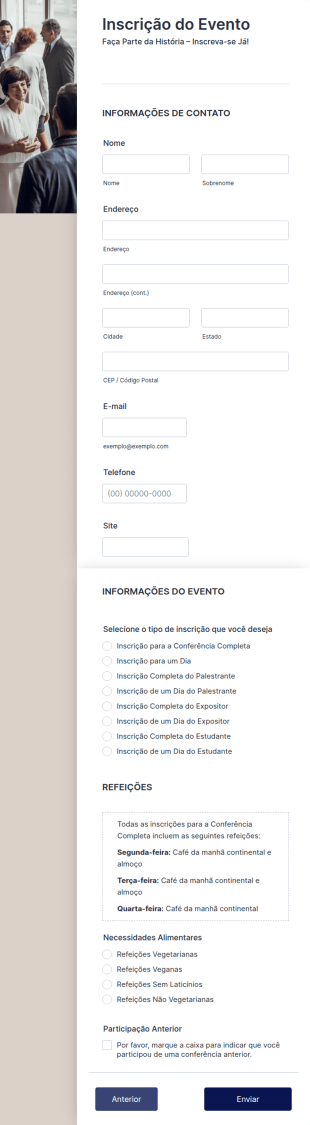 Inscrição Online Para Eventos