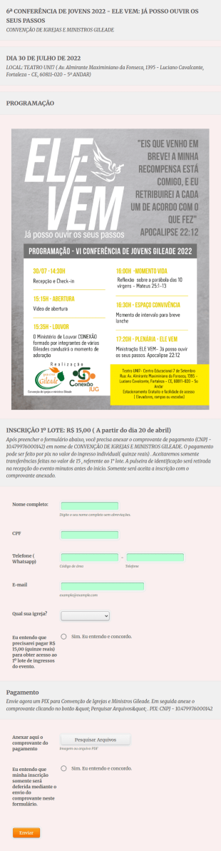 Conferência Ele Vem