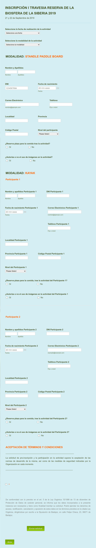 Inscripción A Travesía Por Ribera De Río