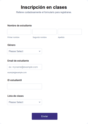 Inscripción En Clases