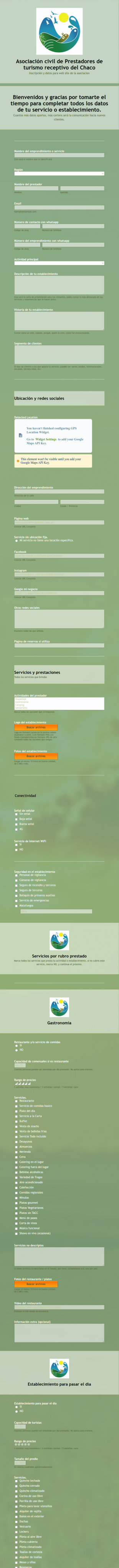 Inscripción Y Datos Para Web Site De La Asociacion