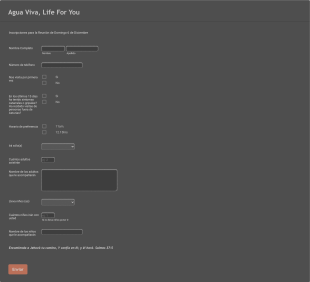 Inscripciones Agua Viva Avilés