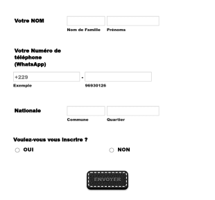 INSCRIPTION Au Karaté Horizon Club Bénin