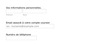 Inscription Compte Coursier Form Template