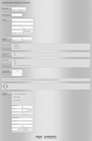 Inscription Et Paiement Du Parrain Form Template