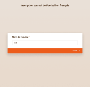 Inscription Tournoi De Football En Français